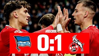 Hertha BSC Köln 01 Zusammenfassung 2 Bundesliga 202425 BSCKOE [upl. by Nahgeem530]