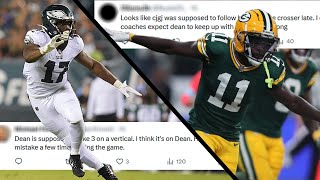 What Happened on the Eagles Blown Coverage vs the Packers [upl. by Ardussi]