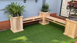 Pallet Ideas To Create Something Amazing At Home  Build A Pallets Wooden Planter Benches [upl. by Chaim]