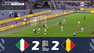 ItaliaBelgio 22  UEFA Nations League 202425  Highlights della Partita [upl. by Gnanmos]