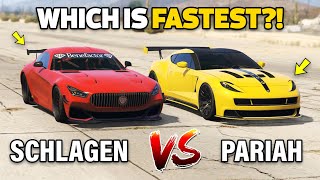 GTA 5 ONLINE  PARIAH VS SCHLAGEN GT WHICH IS FASTEST [upl. by Nelan]