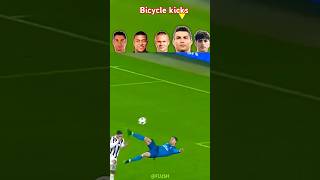 Bicycle football kicks challenge messi ronaldol mbappe football shorts [upl. by Guyon]