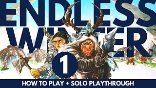 Endless Winter Paleoamericans  PART 1  How to Play  Solo Board Game Playthrough [upl. by Eissert]