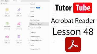 Adobe Acrobat Reader Tutorial  Lesson 48  Read Out Loud [upl. by Plate]