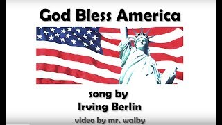 God Bless America with lyrics and notes by Visual Musical Minds [upl. by Noivax688]