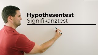 Hypothesentest Signifikanztest Ablehnungsbereich mit TR bestimmen  Mathe by Daniel Jungn M [upl. by Nerek]