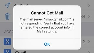 Cannot Get Mail The mail Server imap gmail com not Responding error on iPhone ans iPad in iOS 18 [upl. by Atinihs825]