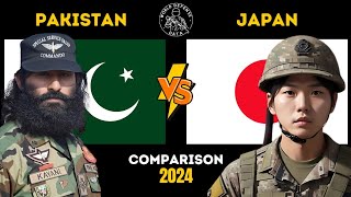 Pakistan vs Japan Who Has the Strongest military  World Defense Data Comparison [upl. by Eydnarb]