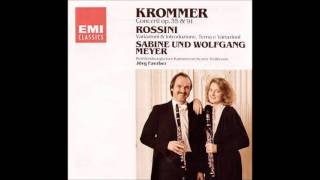 František KramářKrommer Clarinet Double Concerto in E flat major Op35 Sabine and Wolfgang M [upl. by Kifar]