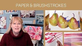 Watercolor Tips Brush Holding amp Paper Importance  Easy Exercise [upl. by Rucker]