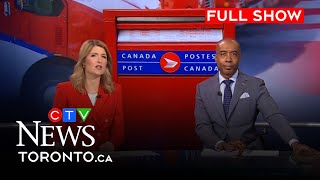 Canada Post workers go on strike Friday morning  CTV News Toronto at Noon for Nov 15 2024 [upl. by Cohdwell152]