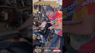 AMORTECEDOR KTM DUKE  meu 1º serviço para ktm de rua  parte 1 ktm suspensão oficina [upl. by Nyrehtak]