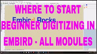 Beginner Digitizing Where do I start in Embird EMBIRD TUTORALS FREE [upl. by Oedama88]