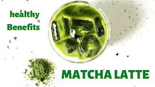 Match green tea latte Iced amp Hot  easy recipe you need matcha benefits [upl. by Bensen]