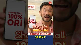 Belanja 100 ORI di Promo Puncak 10 Oktober Shopee 1010 Brands Festival  Gratis Ongkir RP0 [upl. by Cumine]