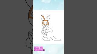 How to Draw a Cute Kangaroo and Joey 🦘💕  Easy StepbyStep Drawing Tutorial for Kids amp Beginners [upl. by Pillyhp]