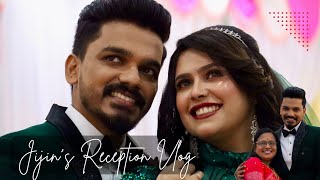 Jijins reception vlog💚 Mahindra Thar🔥 Cinematic shots😍 Raw Experience✨ Love Marriage❤️ [upl. by Llertnov]