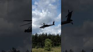 Training flight  RNLAF AH64E Apache helicopter [upl. by Anuat30]