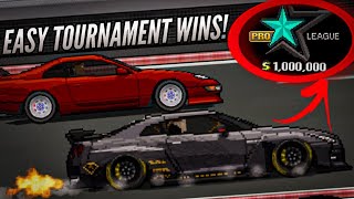 THE BEST GTR R35 BUILD IN PIXEL CAR RACER  Easy Tournament Wins [upl. by Llennhoj695]