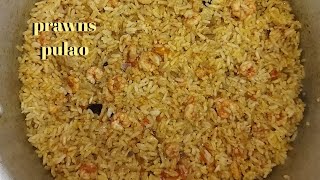 prawns pulao recipe😋 prawns pulao homemadecookingwj [upl. by Nwahsirhc]