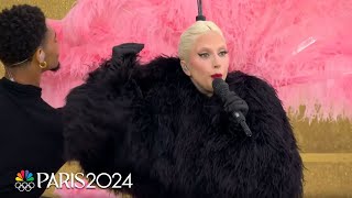 Lady Gagas full performance at the Paris 2024 Olympics Opening Ceremony  NBC Sports [upl. by Norword]