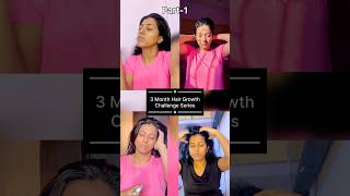 3 month Hair Growth Challenge Series  Part1 haircare hairgrowth [upl. by Dalpe]