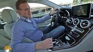 Our Test Drive of the New MercedesBenz CClass W205 German [upl. by Eirot]