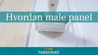 Hvordan male treverk inne  Gjør det selv [upl. by Marpet]