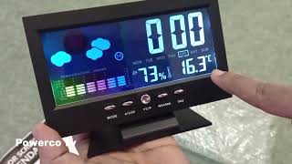 Unboxing Digital Smart LED Mini clock  Alarm  temperature  Humidity  sencer digitalclock [upl. by Lleraj]