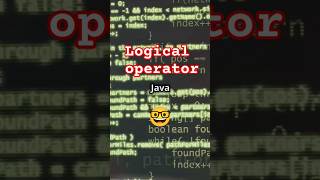 Logical operator in java 🤓 full video 👇🏻 cyberspace6686 [upl. by Eerb]