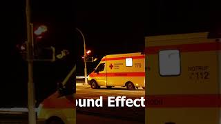 German Ambulance Sound Effects  No Copyright Sound Effects [upl. by Boles926]