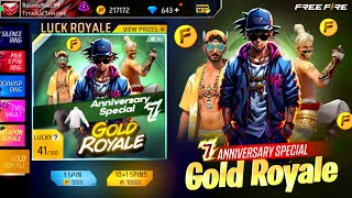 7th Anniversary Special Gold Royale🤯🥳  Free Fire New Event  Ff New Event  New Event Ff [upl. by Anecusa]