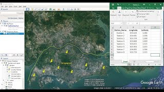 Importing Excel Coordinates to ArcMap and Plotting [upl. by Ayiram]