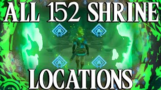 Tears of the Kingdom All 152 Shrine Locations Legend of Zelda [upl. by Odlopoel]