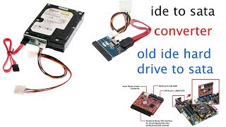 how to convert your old IDE hard drive to a SATA device in telugu [upl. by Pinzler12]