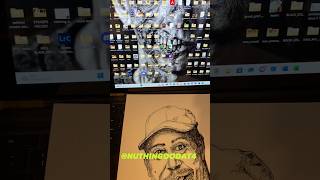 Scanning FRANKIE BEVERLY Ink Drawing [upl. by Japeth]