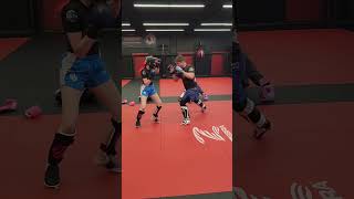 Coach Curtis also dad vs Naomi Baldinger 13 yr old Thursday sparring session at Conquer BJJ mma [upl. by Daniyal1]