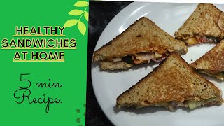 Healthy Sandwiches gar par banye  home made  Recipe of sandwiches How to make Indian snacks [upl. by Adiari]