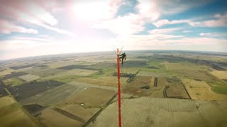 Worlds Tallest TV Tower Climb without Safety Equipment 475m [upl. by Eednas]