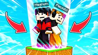 SKYBLOCK pero LA BARRERA CRECE  ðŸ”¥ðŸ˜Ž  El Magnum y Plech [upl. by Carree]