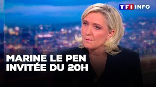 Marine Le Pen invitée du 20H  quotun réquisitoire révoltantquot｜TF1 INFO [upl. by Demona]