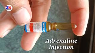 Adrenaline 05 injection  Adrenaline injection uses benefits review in Hindi [upl. by Amero854]