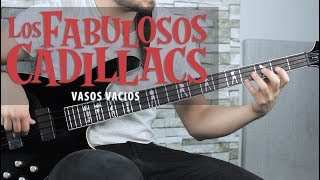 Como tocar quotVasos Vacíosquot de Los Fabulosos Cadillacs  Tutorial Bajo  TAB [upl. by Ahsyekat]