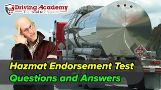 CDL Hazmat Test 2024 Questions with Explained Answers [upl. by Ahtimat]