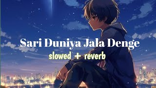 Sari Duniya Jala Denge  Slowed And Reverb  Animal  Bollywood Song [upl. by Beaudoin]