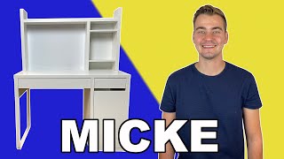 Micke Desk with Add On Unit IKEA Tutorial [upl. by Hussar]