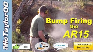 Full Auto AR15  quotBump Fire from the Hipquot [upl. by Nievelt41]