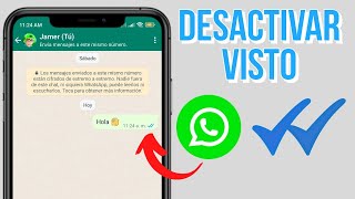 ✅cómo desactivar el visto en WhatsApp 2023 tutorial paso a paso [upl. by Orabelle]