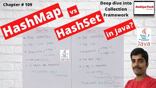 109 Difference between HashMap and HashSet Difference between HashSet and HashMapJavaRedSysTech [upl. by Snook287]