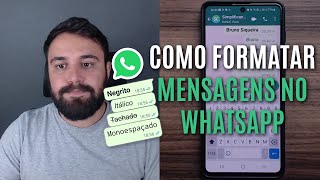 COMO COLOCAR NEGRITO ITÁLICO TACHADO E MONOESPAÇADO NO WATHSAPP 💬 [upl. by Moe]